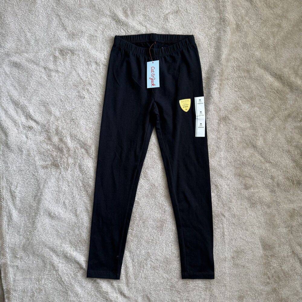 Cat & Jack Girls Leggings Size 8 Black New With Tags